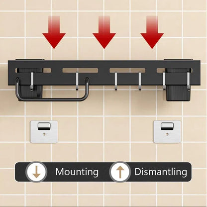 Wall Mounted Magnetic Knife Holder & Cutlery Organizer